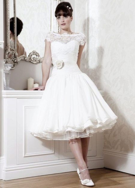 50s style wedding lush dress
