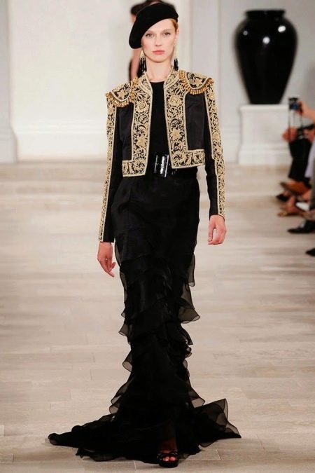 Baroque dress with jacket