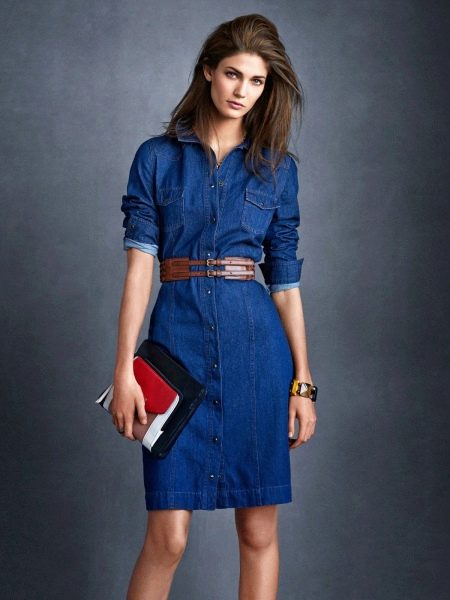 Denim casual dress
