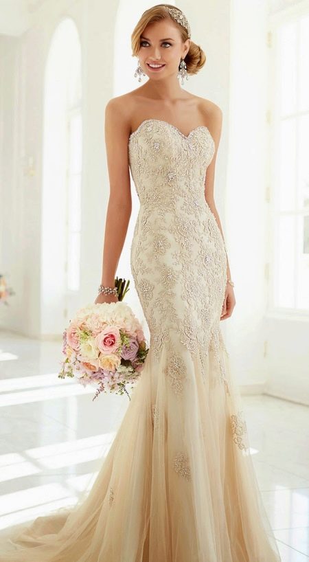 Mermaid wedding dress ivory