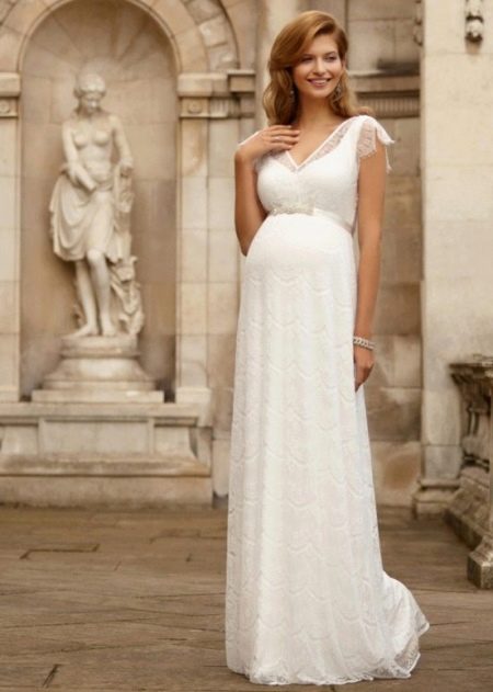 High Waisted Maternity Wedding Dress