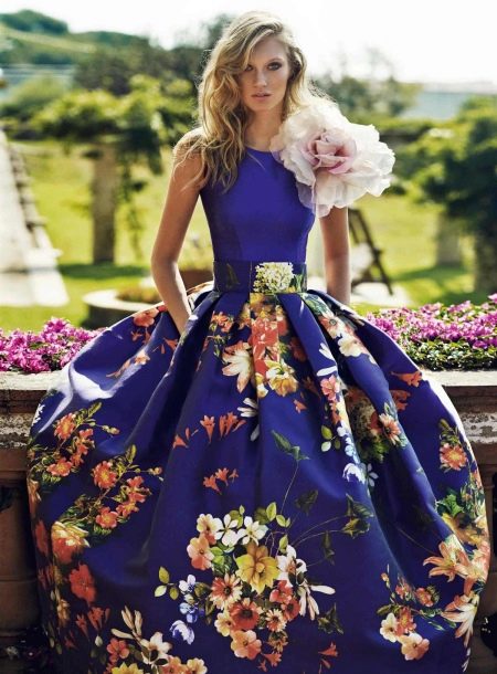 Evening puffy dress spring