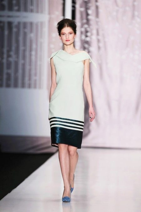 Leather dress white