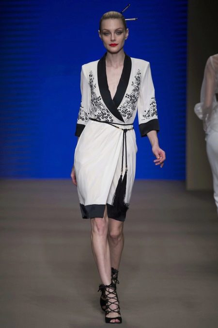 Silk wrap dress