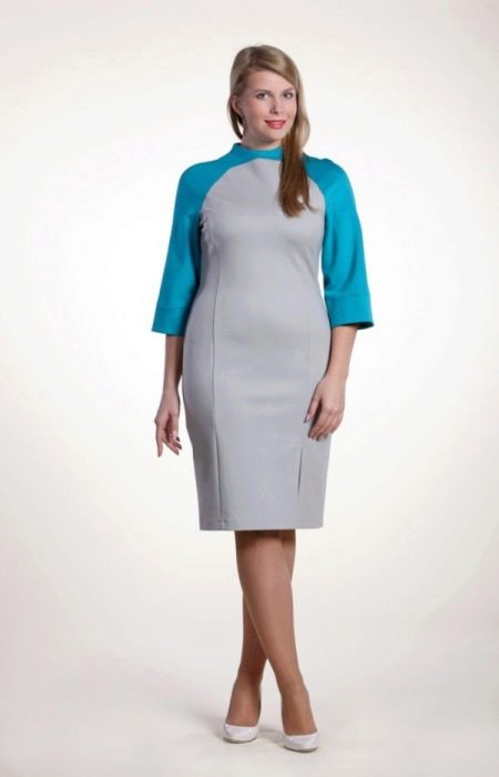 Autumn dress gray for overweight