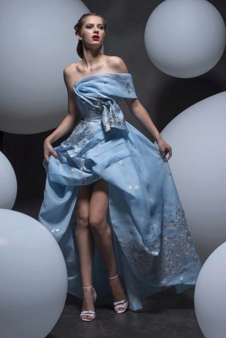 Strapless Hi-Lo Dress