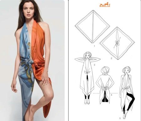 Summer scarf dress