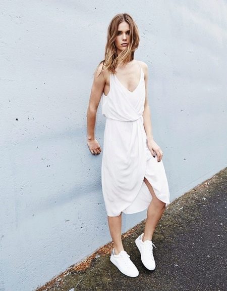 Mid White Tank Dress