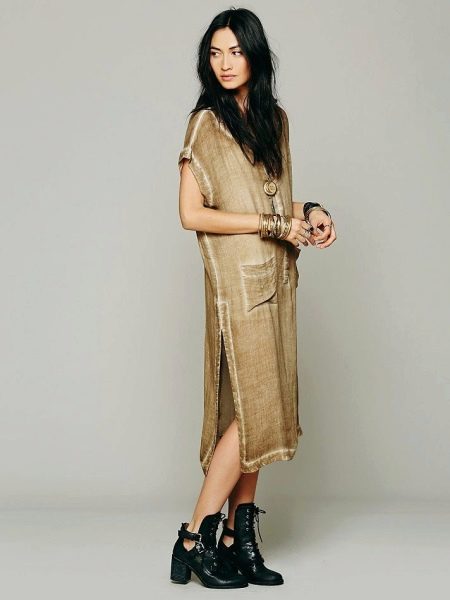 Bucket dress with pockets