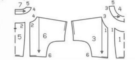 dress pattern with one-piece sleeves for full