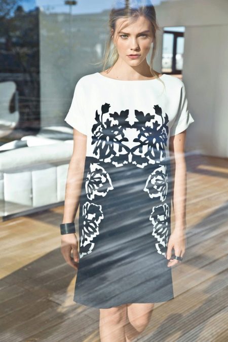 Straight one-piece dress