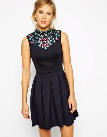 Wool and silk dress