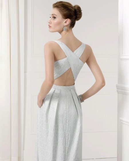 Open back prom dress