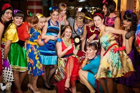 Party in retro style