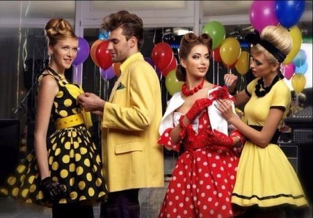 Retro Polka Dot Prom Dress