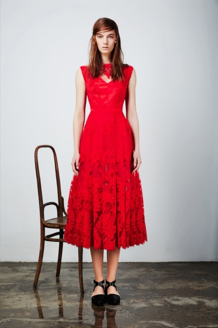 Fitted dress red