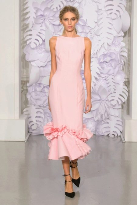 Fitted dress pink
