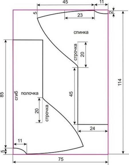 Pattern for dress bat