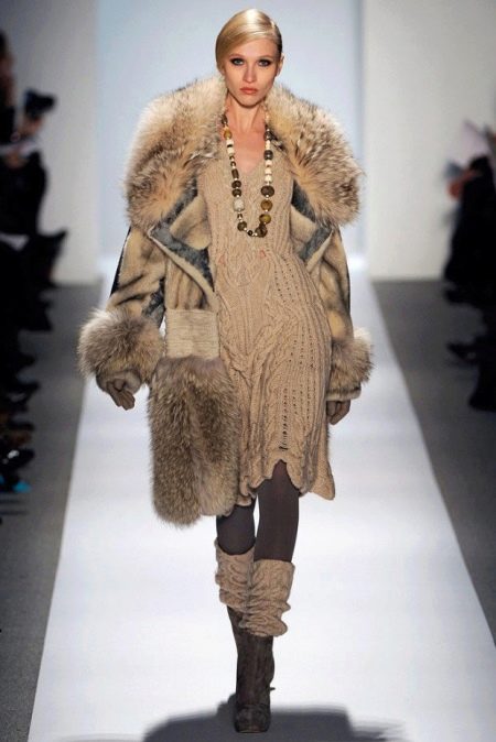 Knitted winter dress