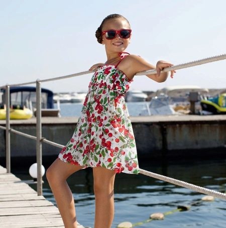 Summer flower dress-sundress for girls