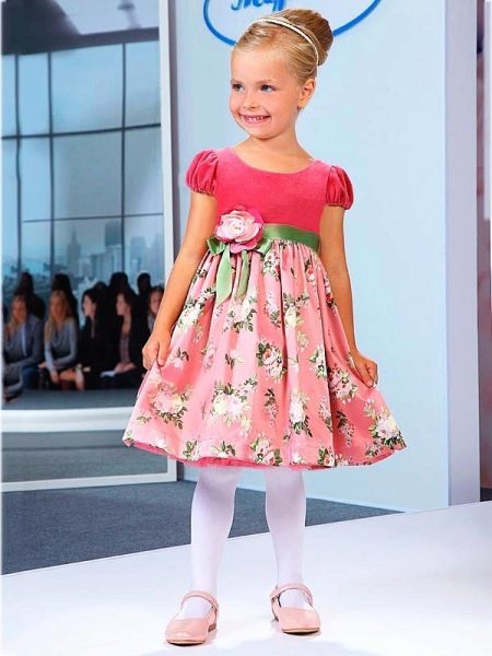 Elegant dress for girls pink