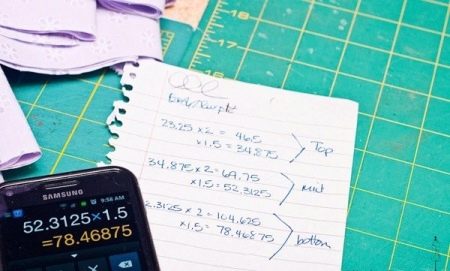 Calculations for an elegant dress