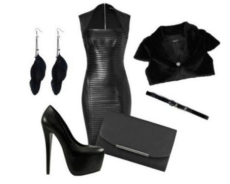 Bolero for leather dress
