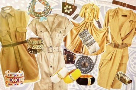 Safari Yellow Dress Accessories