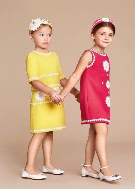Summer knitted dress for girls