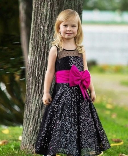 Black prom dress for kindergarten