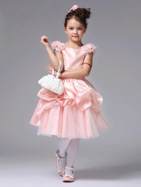 Prom dress for kindergarten pink short