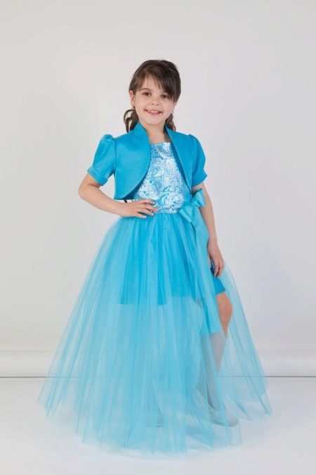 Prom blue dress-transformer for kindergarten
