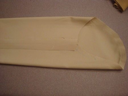 Raw fabric sleeve
