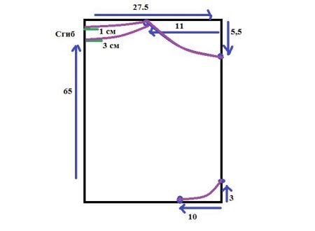 Pattern for a knitted dress