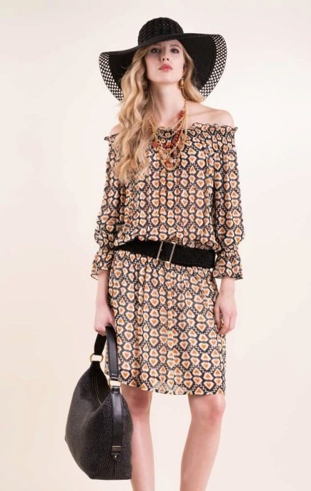 Off the Shoulder Straight Dress