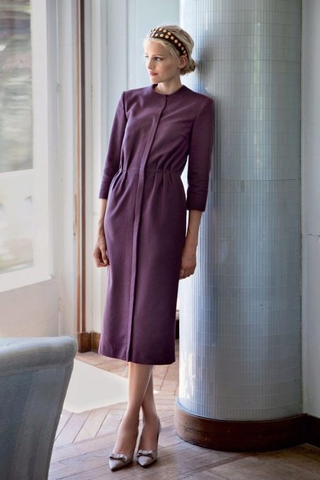 Straight vintage dress with own hands