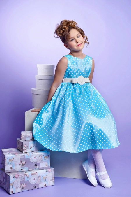 New Year's dress for girls in retro style