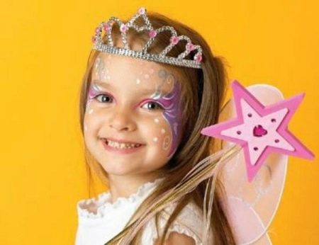 Makeup for a New Year's dress for a girl