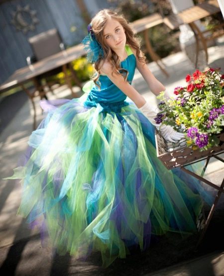 Tutu dress for girls made of tulle
