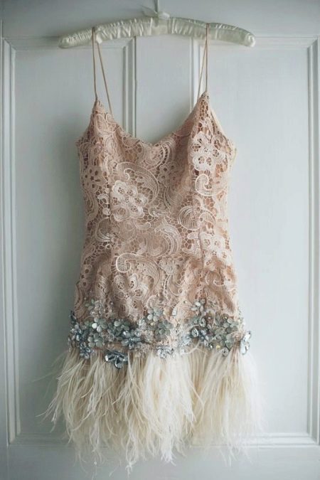 Fringed Evening Dress