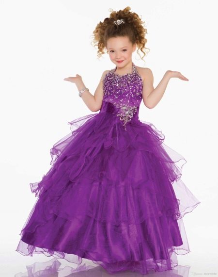 Luxurious fluffy dress for girls from tulle