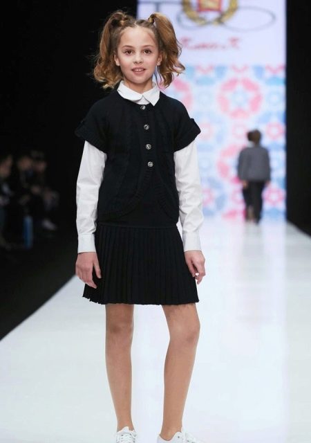 Robe d'école d'hiver pour filles