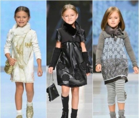 Robe d'hiver avec fourrure pour fille