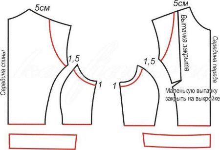 Ready-made pattern for a sheath dress