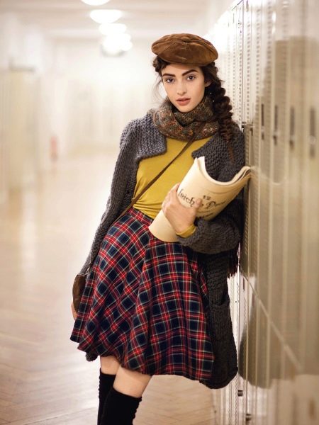 high a line skirt for fall