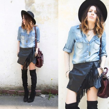 Fringe Skirt Casual